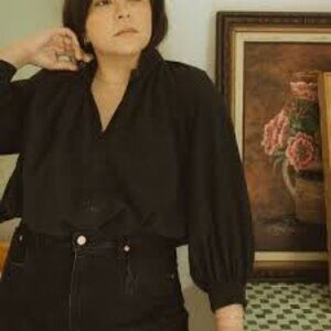 Esby Apparel Liza Top, Black, XS/S